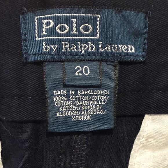 Polo Ralph Lauren NEW Boys 20 Navy Blue Classic Chino Short Preppy Casual Cotton - Picture 5 of 7
